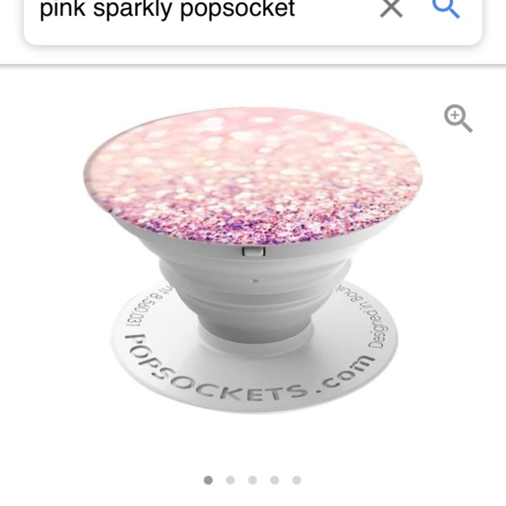 PINK SPARKLY POPSOCKET NWT